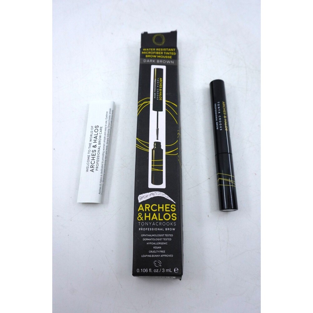 Arches and Halos Microfiber Tinted Brow Mousse Richly Pigmented  - Dark Brown